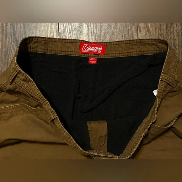 Men’s Coleman Copper Fleece Lined Work Pants 40/32 Men